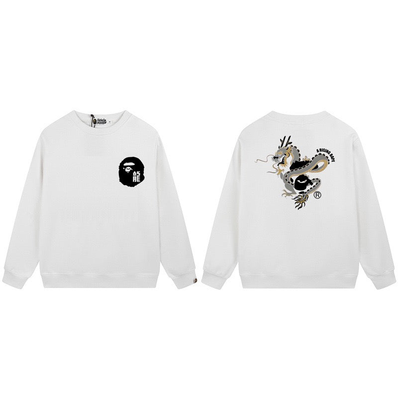 BAPE Rising Dragon Logo Crewneck Sweatshirt