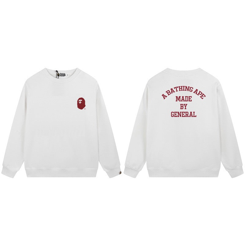 BAPE Made By General Logo Crewneck Sweatshirt