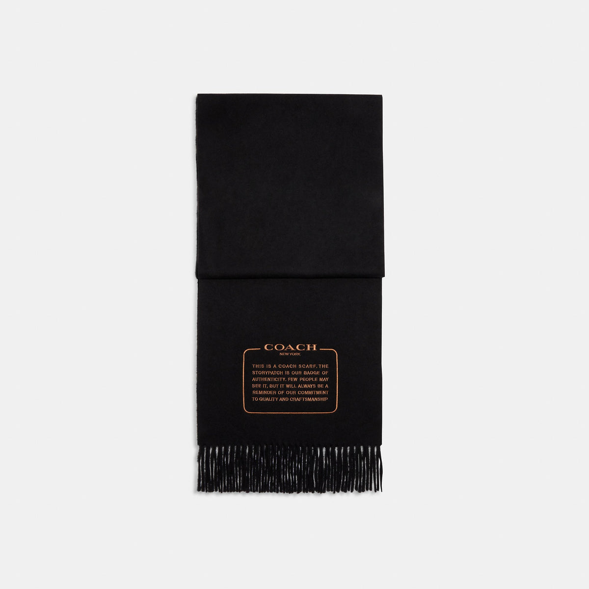 Coach Outlet Embroidered Patch Cashmere Muffler