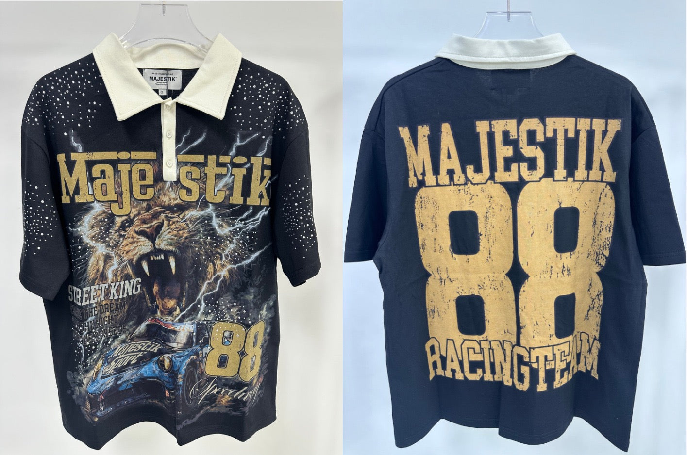 Majestik Racing Graphic Polo Shirt