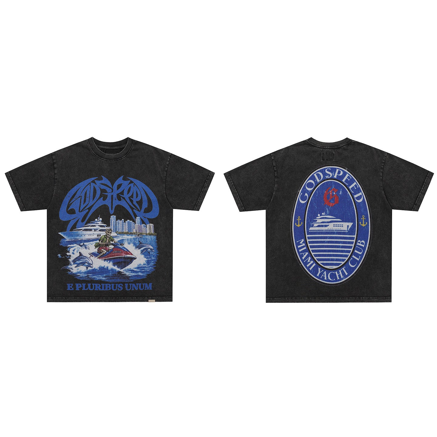 GodSpeed Miami Yacht Club Washed T-Shirt