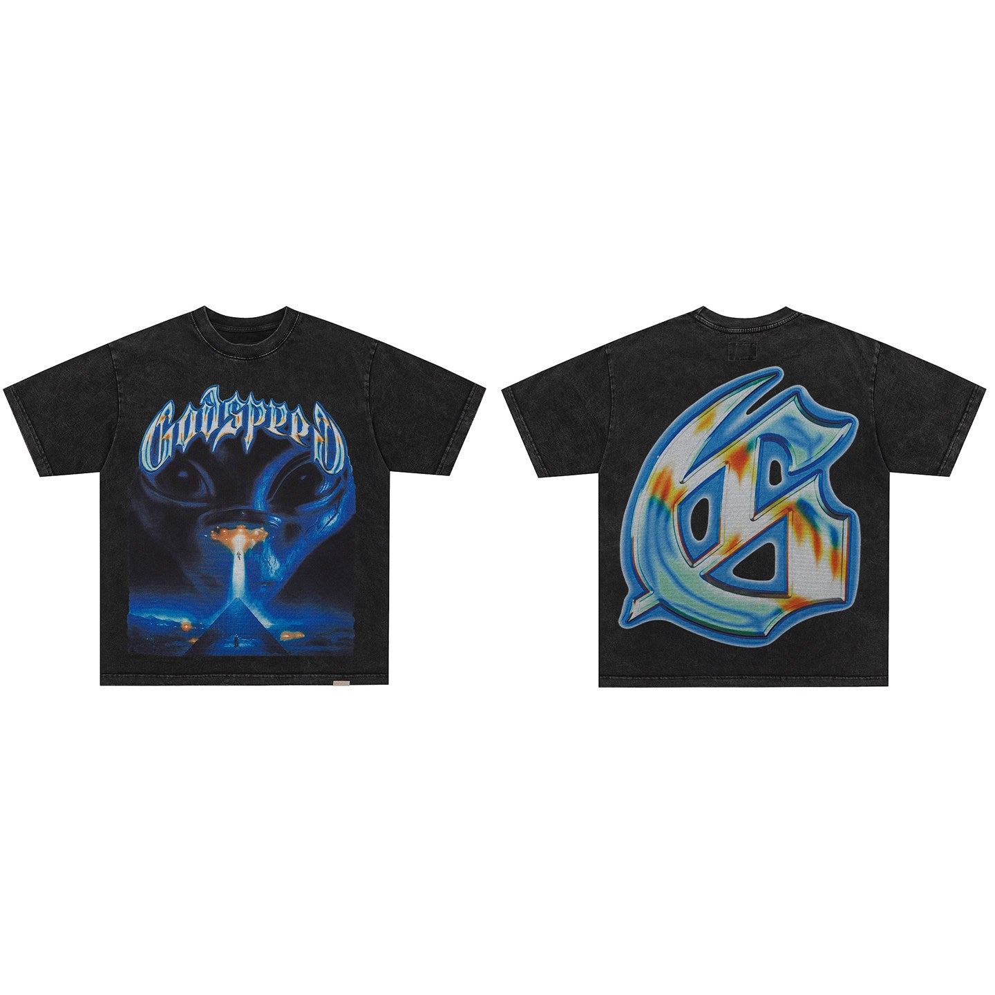 GodSpeed Cosmic Alien Graphic T-Shirt