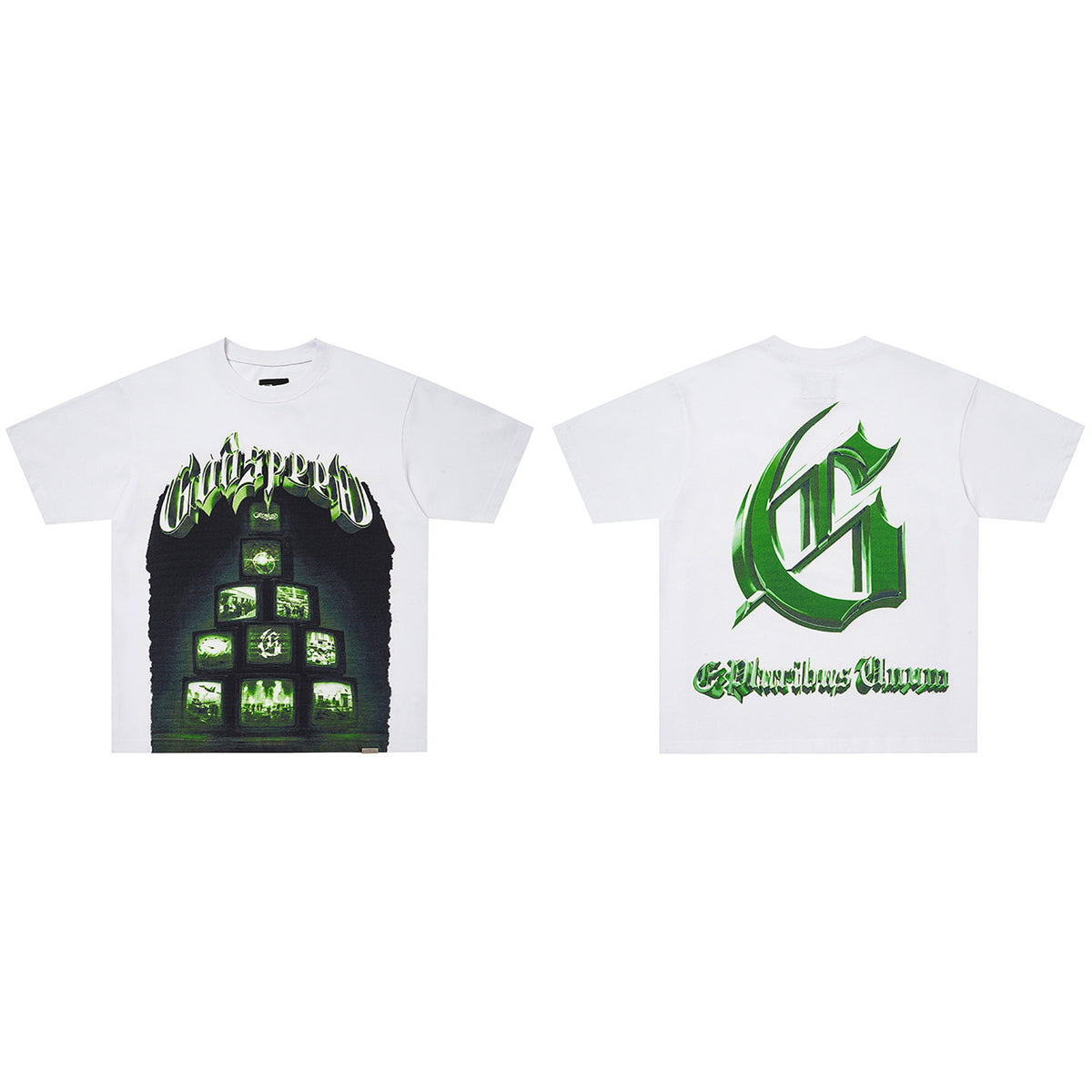 GodSpeed Glitch TV Graphic T-Shirt