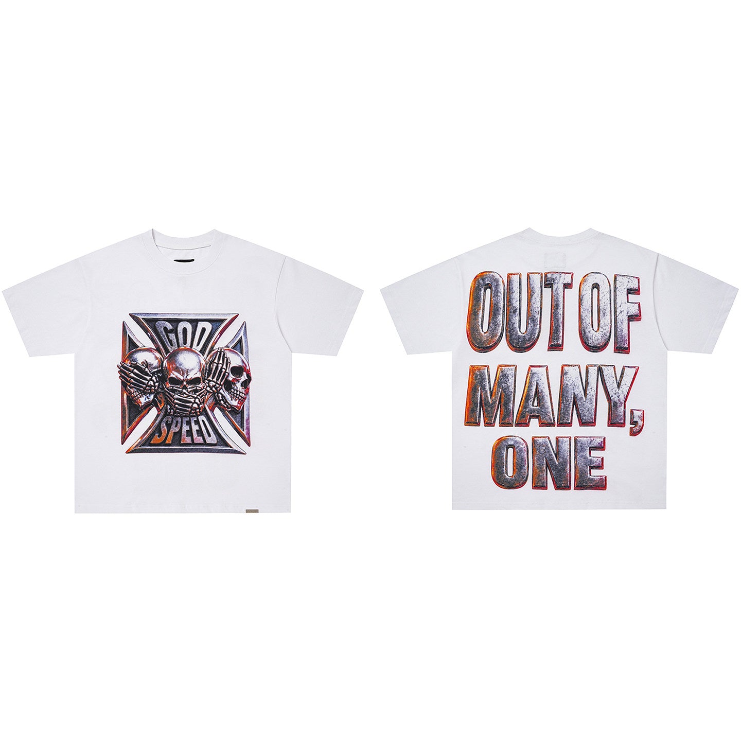 GodSpeed Skull Out Of Many One T-Shirt