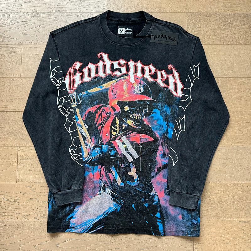 GodSpeed Vintage Graphic Long Sleeve T-Shirt