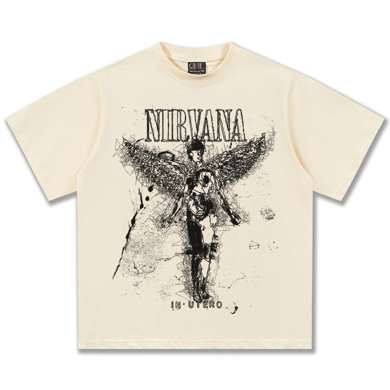 NIRVANA In Utero Angel Graphic T-Shirt