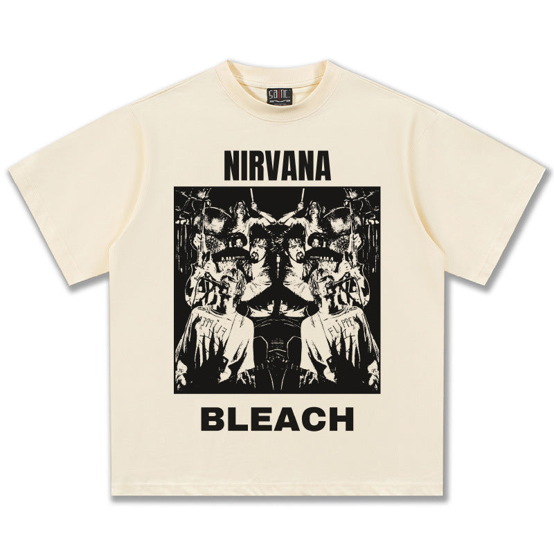NIRVANA Bleach Vintage Cream Graphic T-Shirt