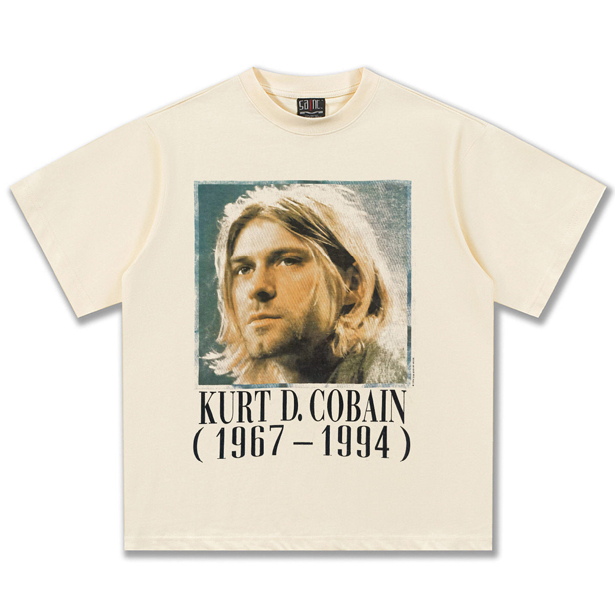 NIRVANA Kurt D. Cobain Vintage Cream T-Shirt
