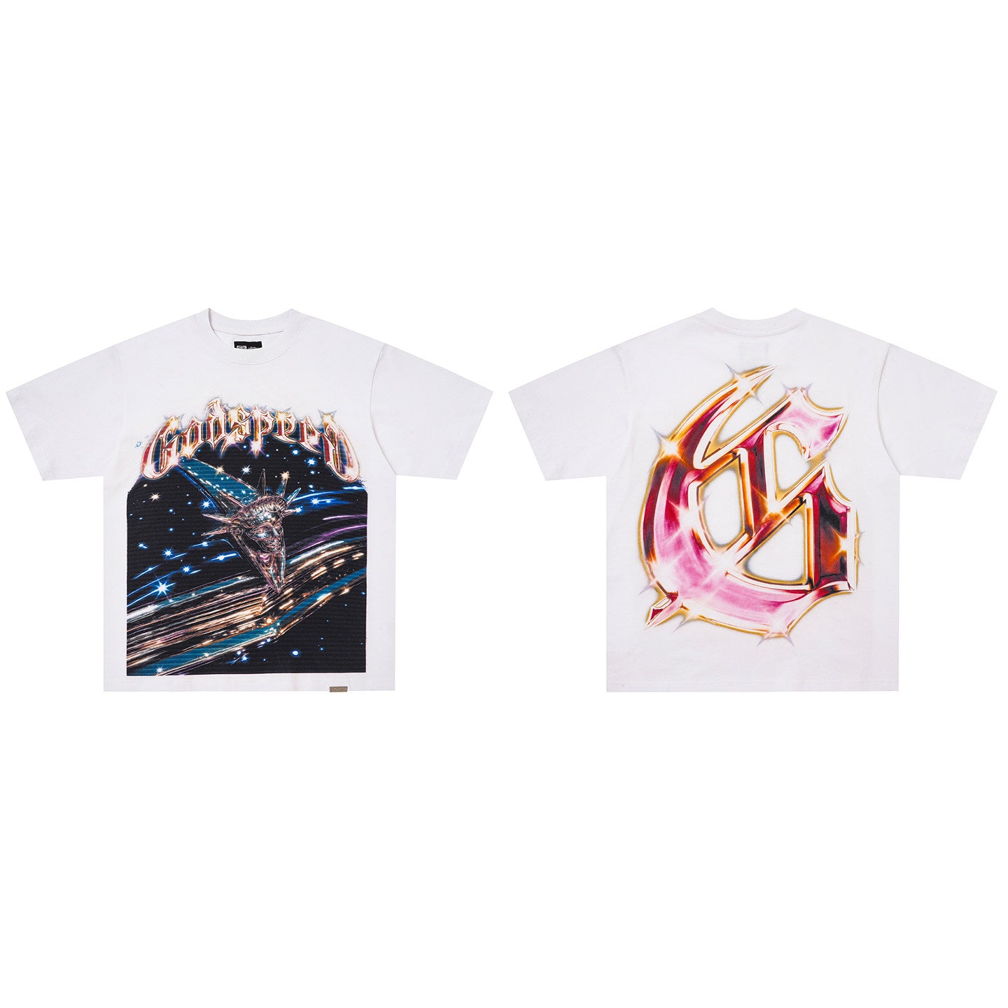 GodSpeed Cosmic Chrome Graphic T-Shirt