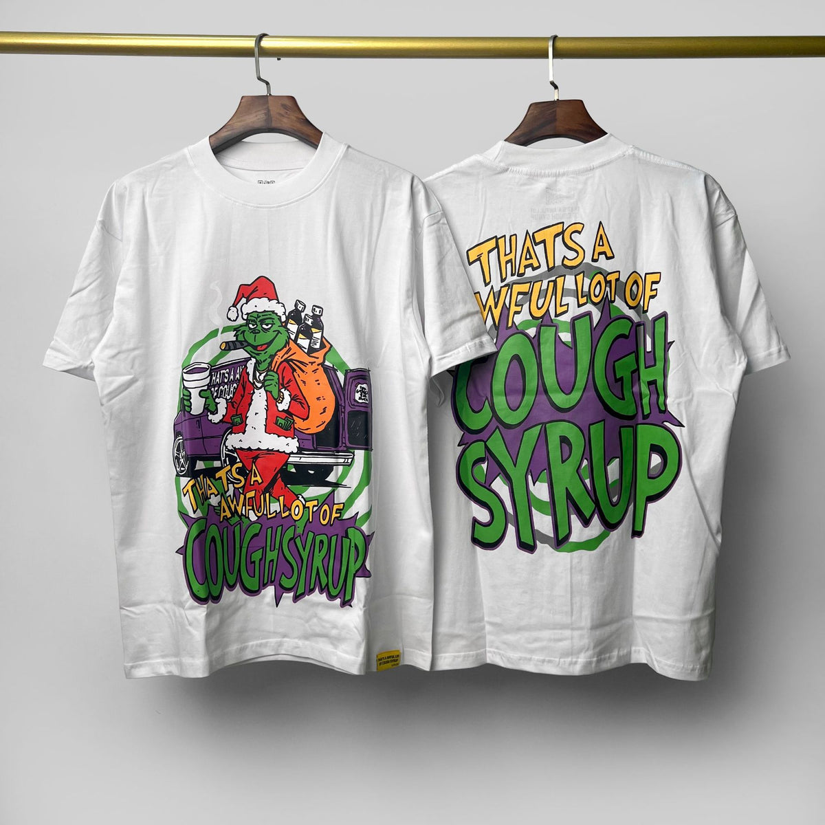 COUGH SYRUP Grinch Graphic T-Shirt