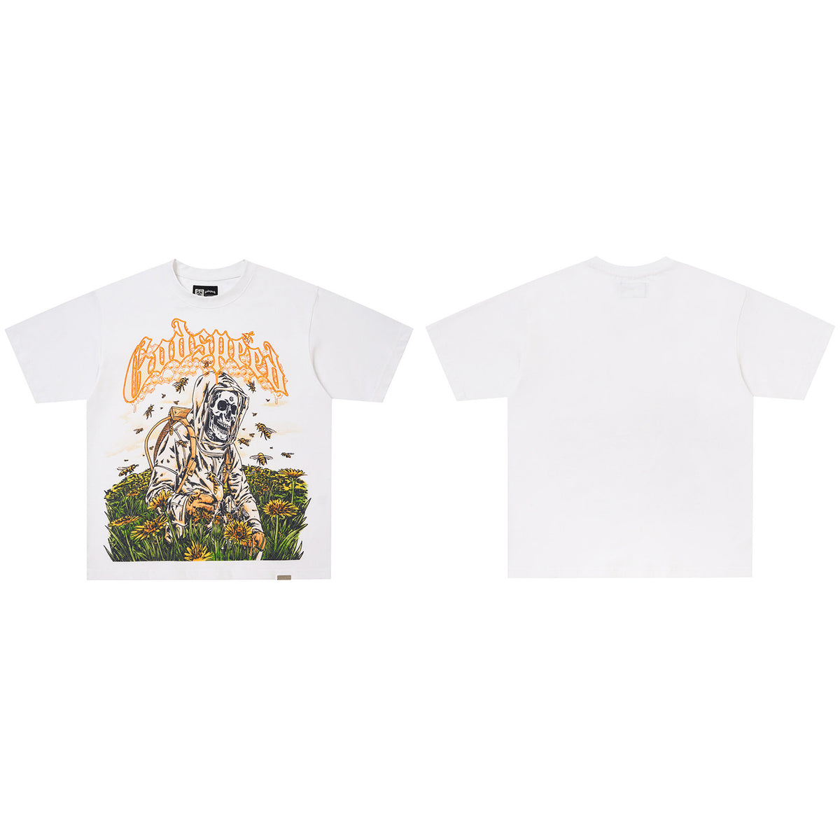 GodSpeed Washed Black Sunset Graphic Tee