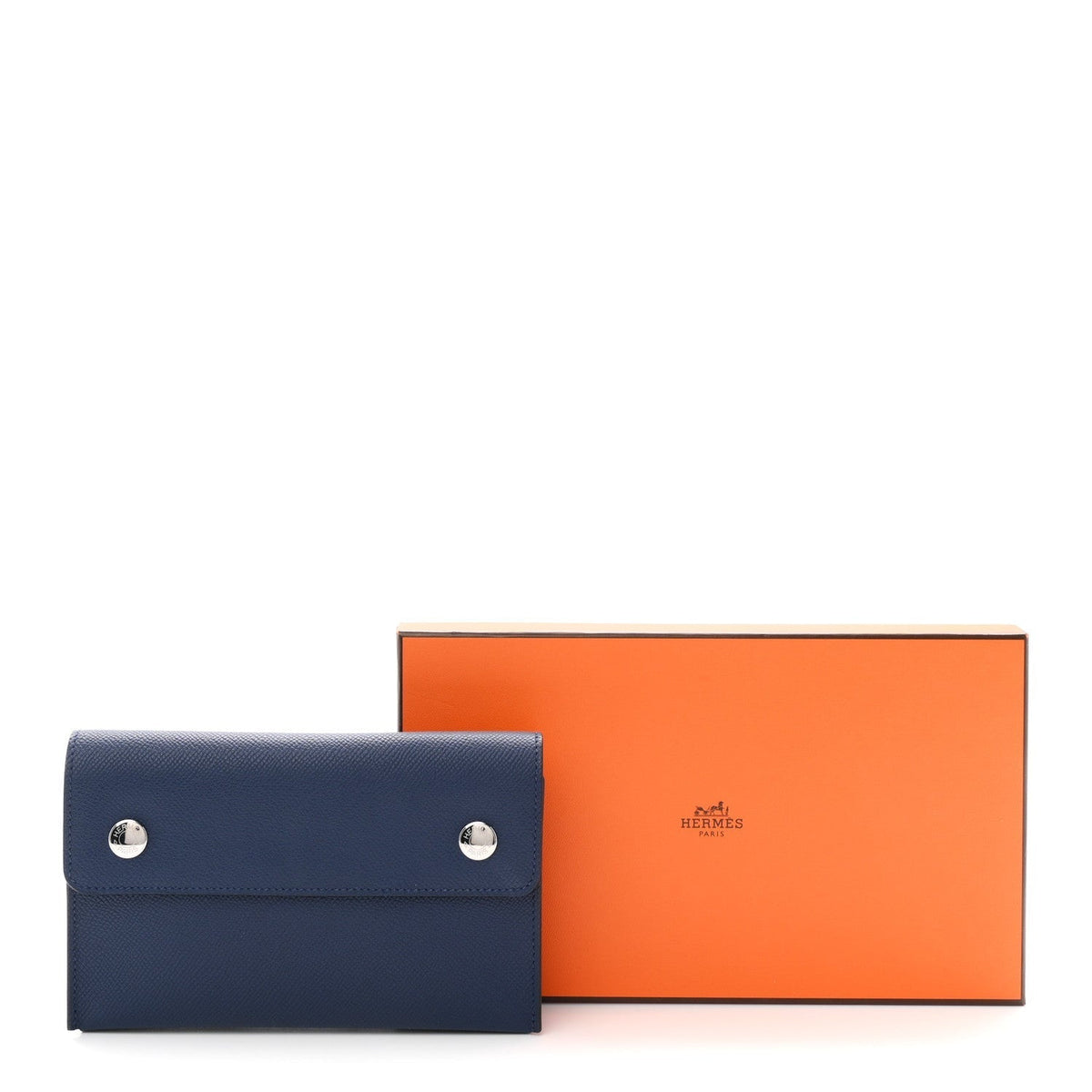 Epsom Hermesnap Wallet Bleu Navy