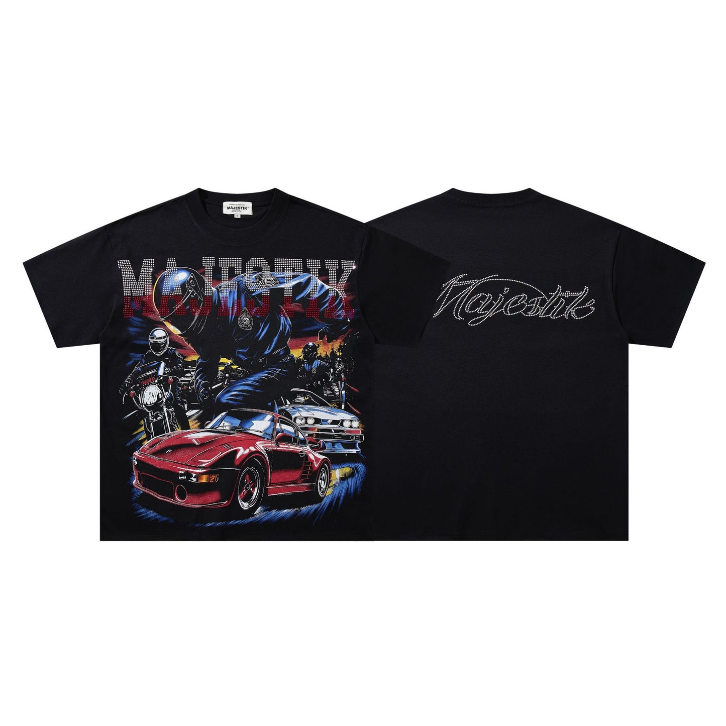 MAJESTIK Moto Racing Graphic T-Shirt