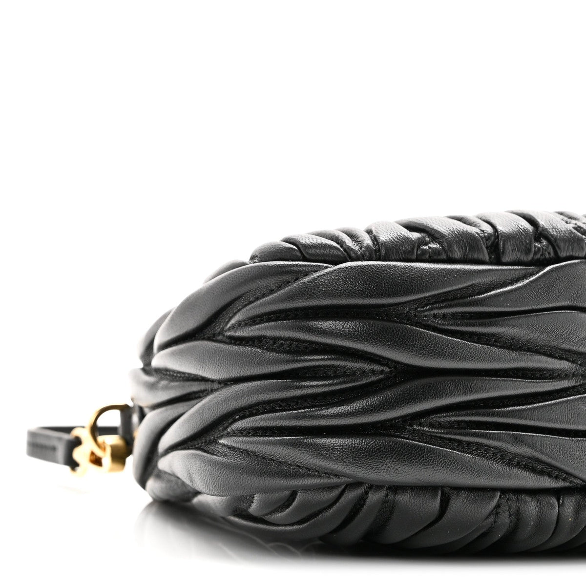 Nappa Matelasse Mini Wander Hobo Black