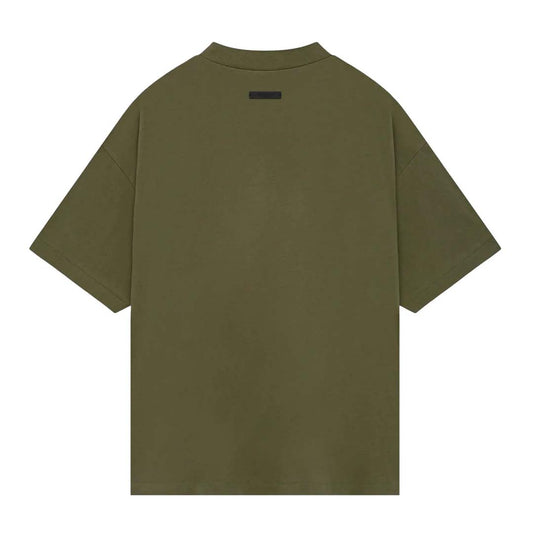 Essentials Fear of God Jersey Crewneck Tee Military