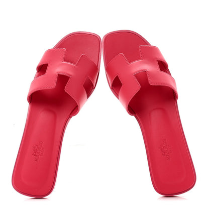 Calfskin Oran Sandals 39 Rose Mexico