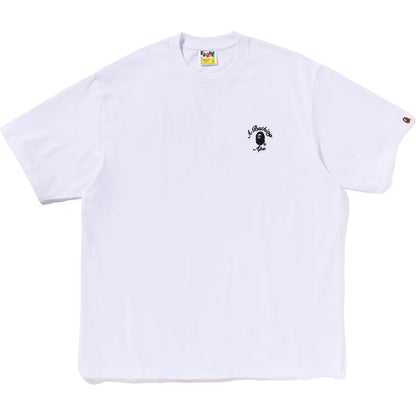 BAPE MENS ONE POINT APE HEAD COLLEGE RELAXED FIT T-SHIRT