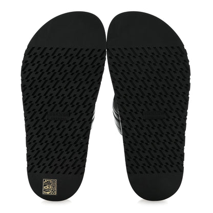 Calfskin Womens Empire Sandals 38 Black