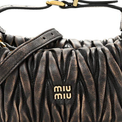 Nappa Matelasse Pouch Sand Coffee