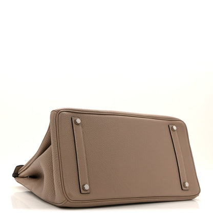 Togo Horseshoe Birkin 35 Gris Tourterelle Etoupe
