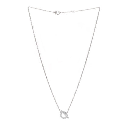 18K White Gold Diamond Finesse Pendant Necklace