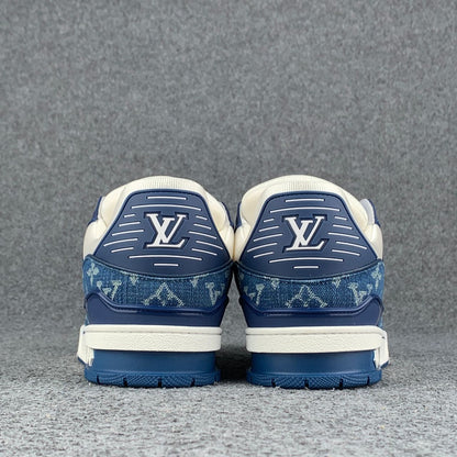 LV Trainer Monogram Denim 'White Blue'