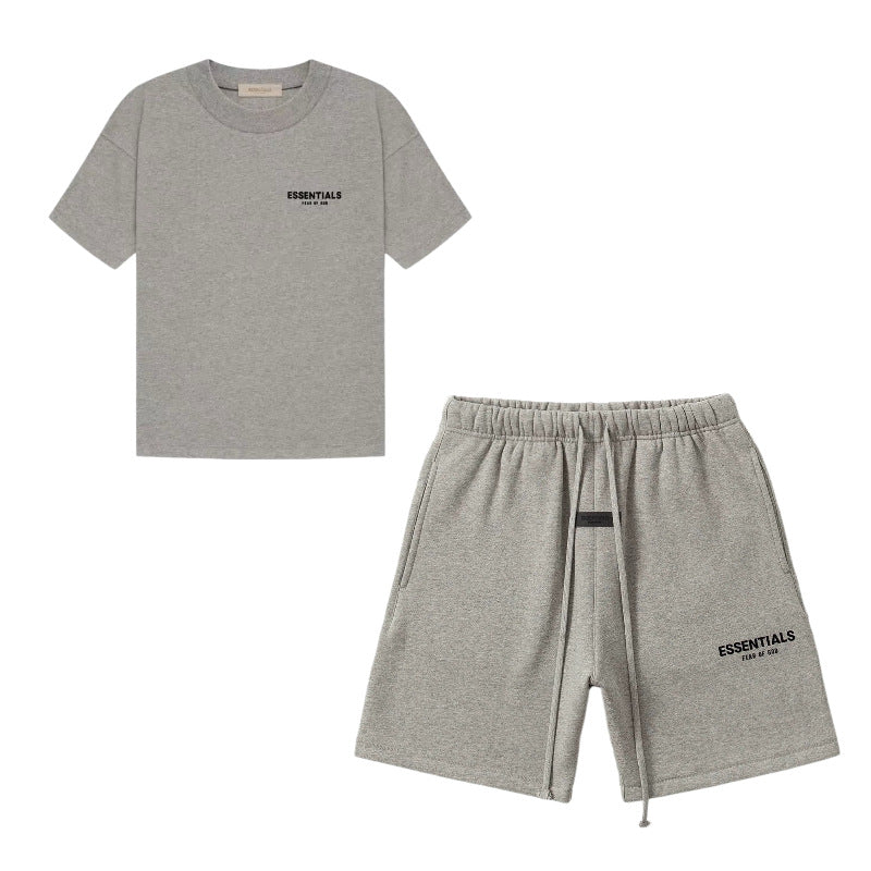 Minimalist Essential T-Shirt & Shorts Set – Oversized Streetwear Two Piece Outfit