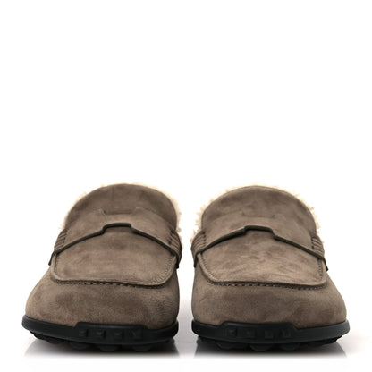 Suede Goatskin Shearling Go Mules 38 Brun Frume Ecru