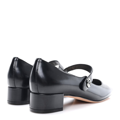 Brushed Calfskin Uniform 30mm Pumps 39 Black