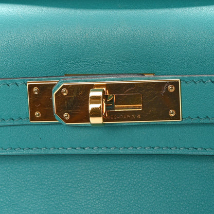 Swift Kelly Cut Clutch Pochette Vert Verone