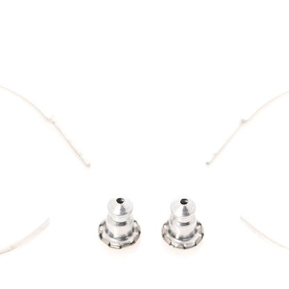 Crystal Hoop Earrings Silver