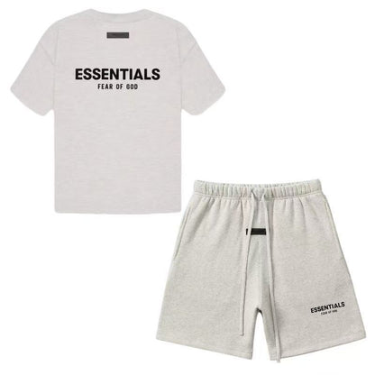 Minimalist Essential T-Shirt & Shorts Set – Oversized Streetwear Two Piece Outfit