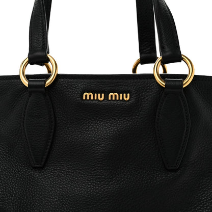 Vitello Daino Caribu Tote Black
