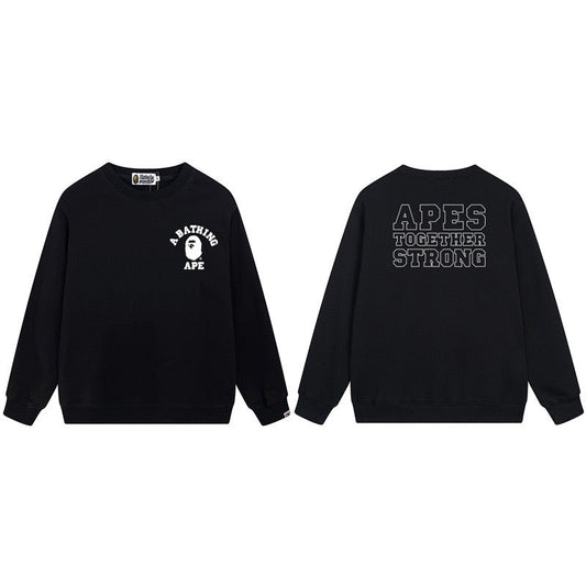 A BATHING APE Apes Together Strong Logo Crewneck Sweatshirt