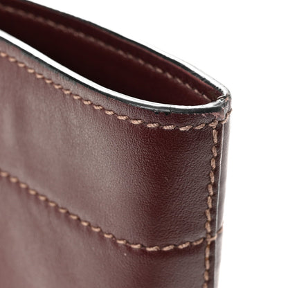 Vitello Soft Shopping Tote Burgundy