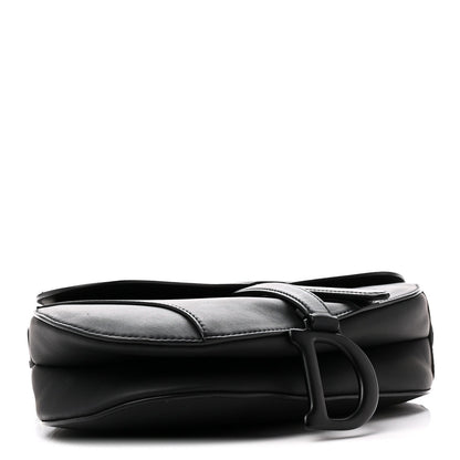 Ultra Matte Calfskin Saddle Bag Black
