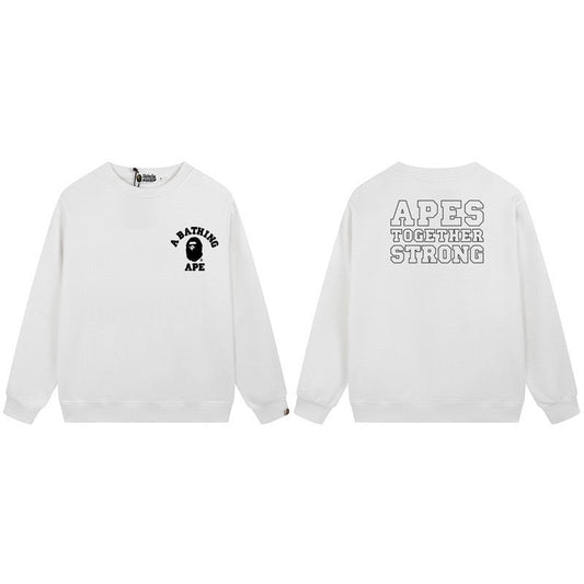 A BATHING APE Apes Together Strong Logo Crewneck Sweatshirt