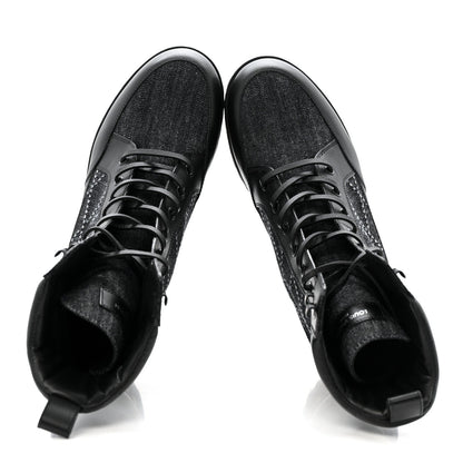Denim Malletage Laureate Platform Desert Boots 39 Dark Blue