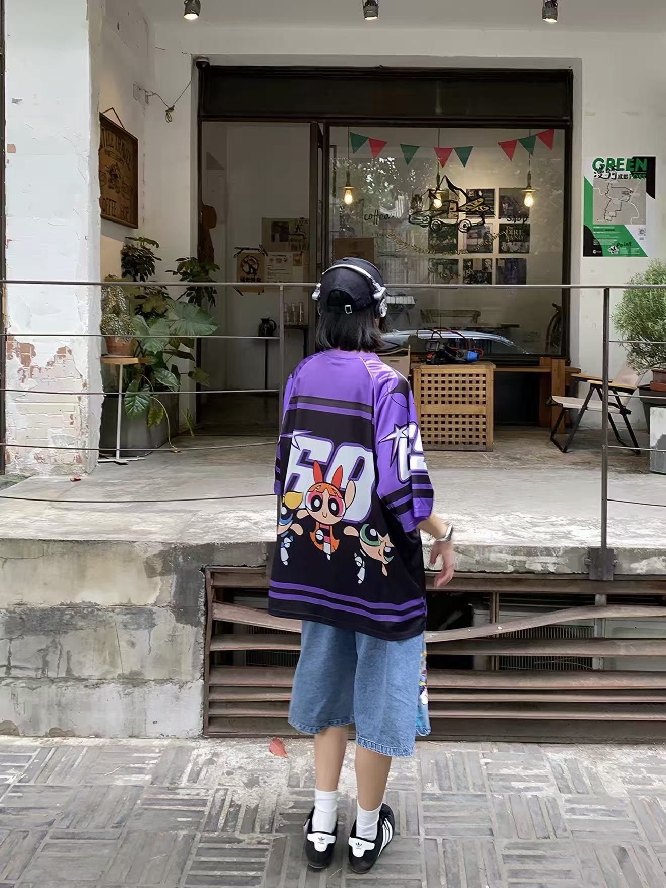Powerpuff Girls Oversized Hockey Jersey