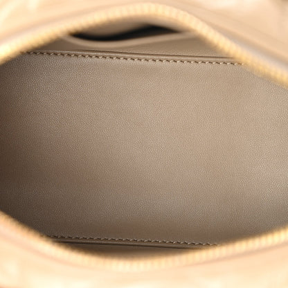 Calfskin Macrocannage Groove 20 Bag Biscuit