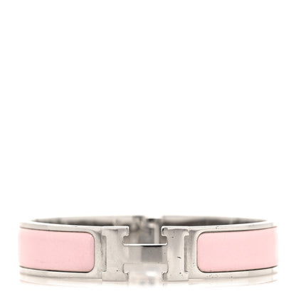 Enamel Narrow Clic Clac H Bracelet PM Rose Nymph