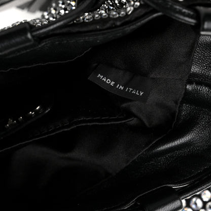 Raso Crystal Starlight Bucket Bag Black