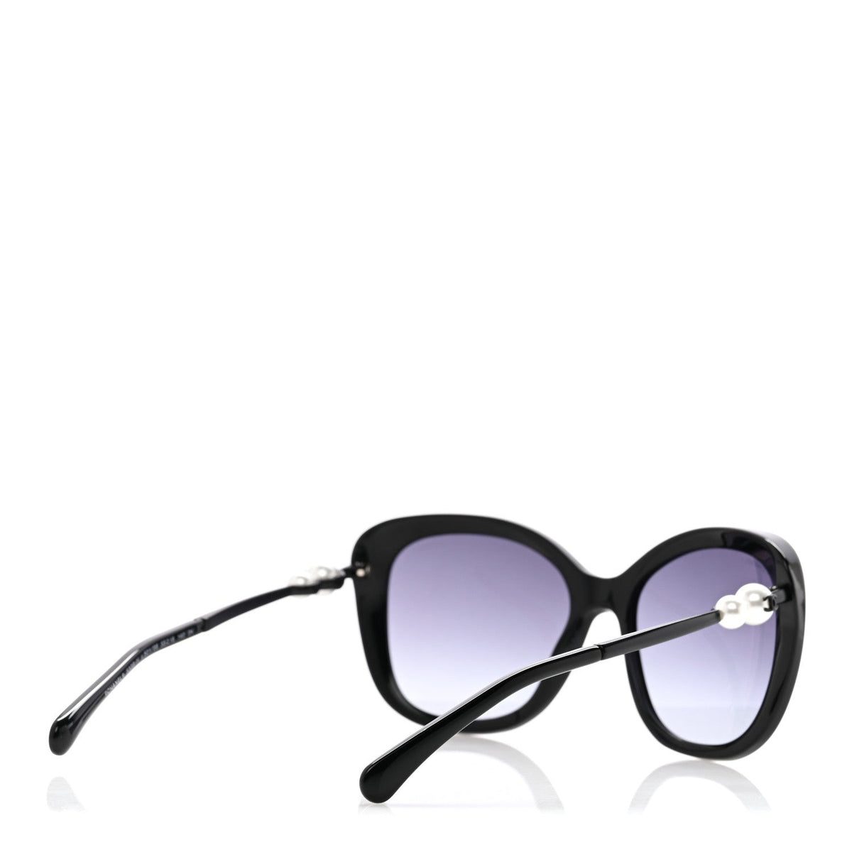 Acetate Butterfly Winter Pearl Sunglasses 5339-H Black