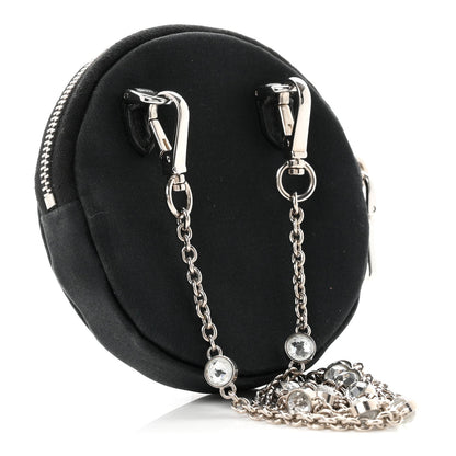 Raso Crystal Starlight Nano Circle Mini Bag Black