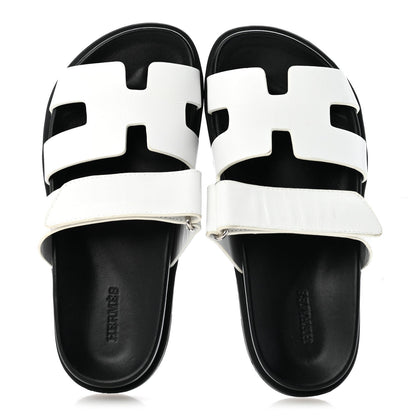 Calfskin Womens Chypre Sandals 36 White