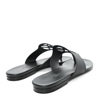 Calfskin Womens Mage Sandals 39 Black