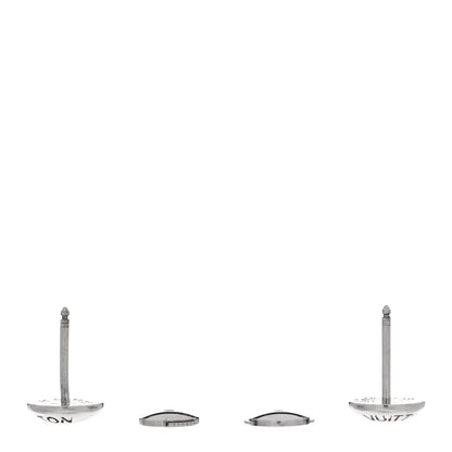 18K White Gold Clous Ear Studs Earrings