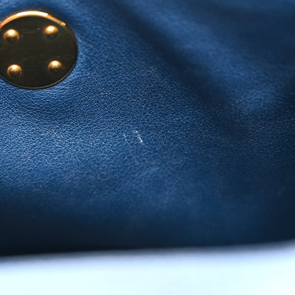 Taurillon Clemence Mini Lindy 20 Deep Bleu