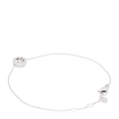 18K White Gold Diamond Coco Crush Station Bracelet