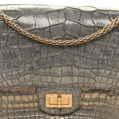 Metallic Alligator 2.55 Reissue 226 Flap Gold